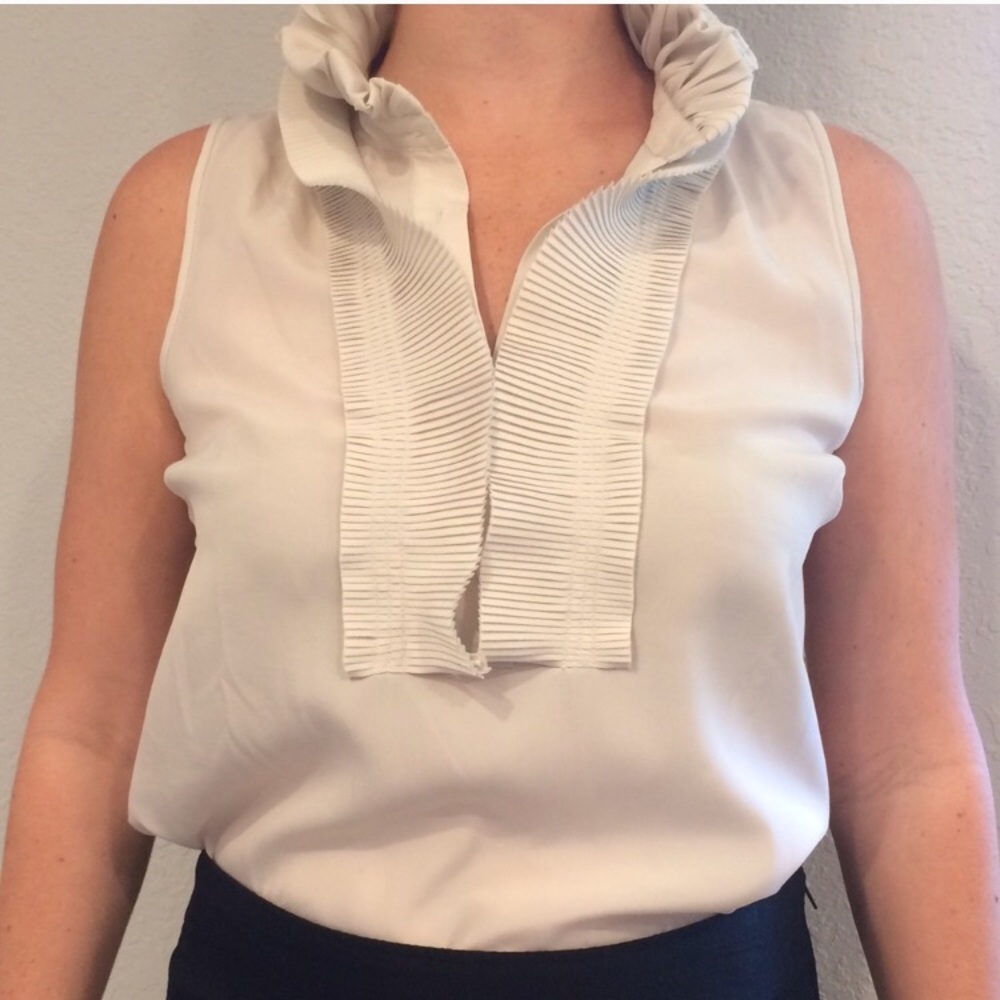 J.Crew Sleeveless Blouse - Cream